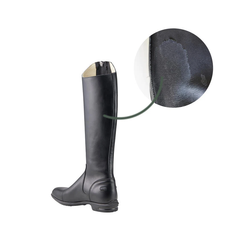 BOTTES CUIR SECOND CHOIX ÉQUITATION ADULTE LB 560 NOIRES 2 BOTTES CUIR SECOND CHOIX ÉQUITATION ADULTE LB 560 NOIRES – Image 2