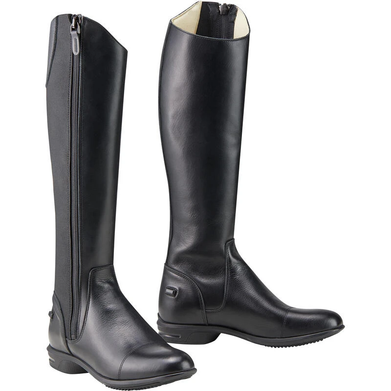 BOTTES CUIR SECOND CHOIX ÉQUITATION ADULTE LB 560 NOIRES 1 BOTTES CUIR SECOND CHOIX ÉQUITATION ADULTE LB 560 NOIRES