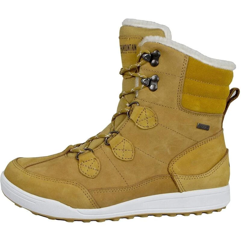 Bottes En Fourrure Pour Femme Avec Bottes D'hiver Imperméables En Laine D'agneau 3 Bottes En Fourrure Pour Femme Avec Bottes D'hiver Imperméables En Laine D'agneau – Image 3