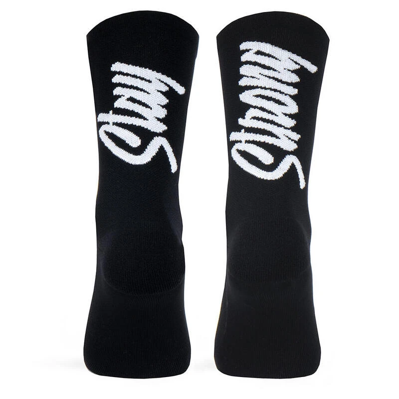 Chaussette De Course Unisexe Stay Strong, Tricotée Noire 1 Chaussette De Course Unisexe Stay Strong, Tricotée Noire