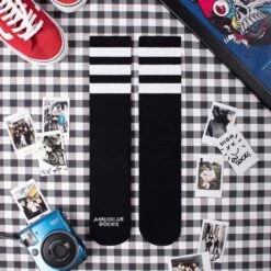 Chaussettes American Socks Back In Black II - Mid High -Meilleur Chaussures Magasin chaussettes american socks back in black ii mid high 4