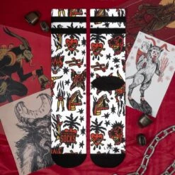 Chaussettes American Socks Krampus - Mid High -Meilleur Chaussures Magasin chaussettes american socks krampus mid high 6