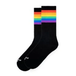 Chaussettes American Socks Rainbow Pride (Black) - Mid High