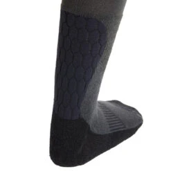 Chaussettes Chaudes équitation Adulte 500 WARM Gris Et Noir -Meilleur Chaussures Magasin chaussettes chaudes equitation adulte 500 warm gris et noir 2