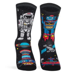 Chaussettes De Course Avec Tissu Coolmax Unisex Cosmic, Sublimé Multicolore
