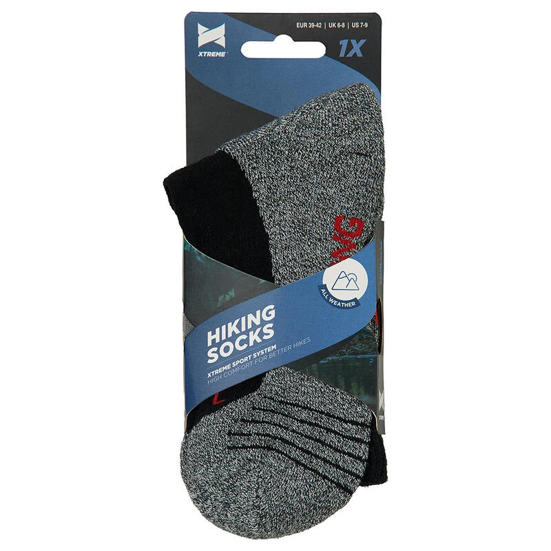 Chaussettes De Randonnée Xtreme Randonnée Noir 3 Chaussettes De Randonnée Xtreme Randonnée Noir – Image 3