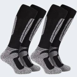 Chaussettes De Ski | 2 Paires Mi-bas Rembourrés | Femmes & Hommes | Noir 9 Chaussettes De Ski | 2 Paires Mi-bas Rembourrés | Femmes & Hommes | Noir -Meilleur Chaussures Magasin chaussettes de ski 2 paires mi bas rembourres femmes and hommes noir 2