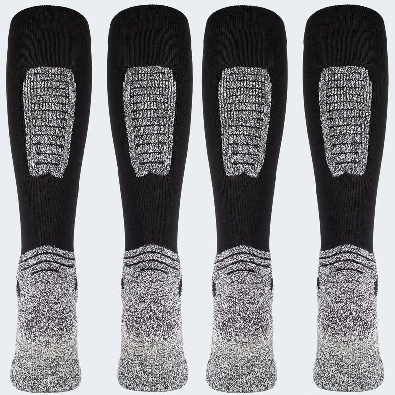 Chaussettes De Ski | 2 Paires Mi-bas Rembourrés | Femmes & Hommes | Noir 4 Chaussettes De Ski | 2 Paires Mi-bas Rembourrés | Femmes & Hommes | Noir – Image 4