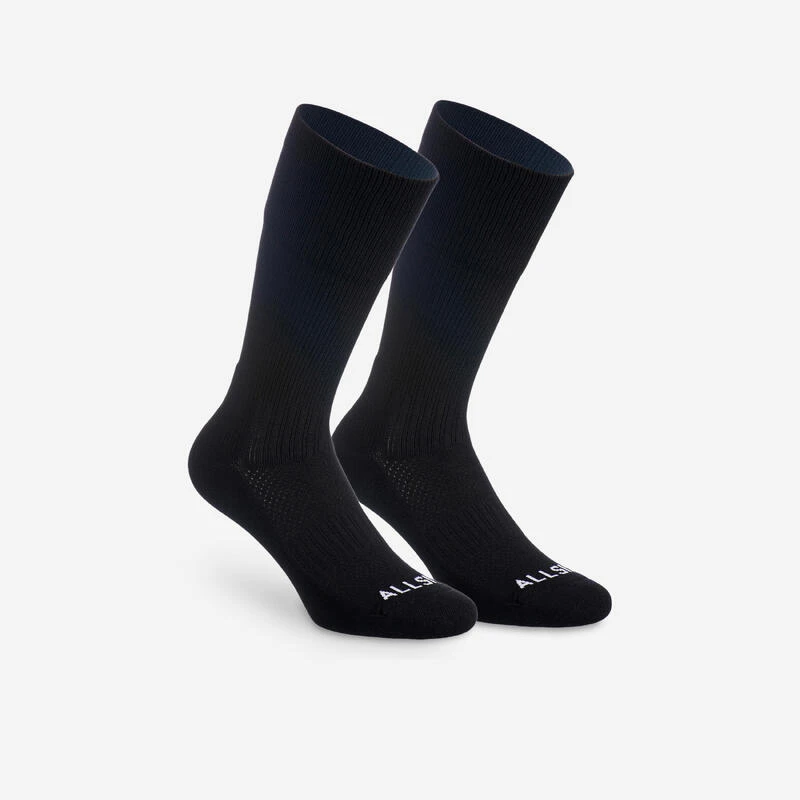 Chaussettes De Volley-ball VSK500 Mid Noires 1 Chaussettes De Volley-ball VSK500 Mid Noires