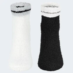 Chaussettes Douillettes | Femme | 2 Paires | Taille Unique | Noir/Blanc 8 Chaussettes Douillettes | Femme | 2 Paires | Taille Unique | Noir/Blanc -Meilleur Chaussures Magasin chaussettes douillettes femme 2 paires taille unique noirblanc 2