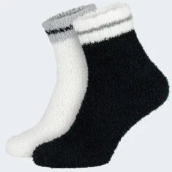 Chaussettes Douillettes | Femme | 2 Paires | Taille Unique | Noir/Blanc 11 Chaussettes Douillettes | Femme | 2 Paires | Taille Unique | Noir/Blanc -Meilleur Chaussures Magasin chaussettes douillettes femme 2 paires taille unique noirblanc 5