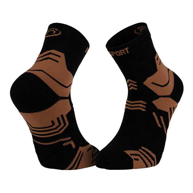 BV Sport Chaussettes TREK GR MID "LYOCELL" Noir/Marron 1 BV Sport Chaussettes TREK GR MID "LYOCELL" Noir/Marron