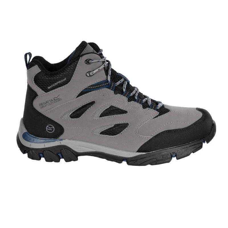 Regatta Chaussures Montantes De Randonnée HOLCOMBE Homme (Gris Foncé/rouge) 1 Regatta Chaussures Montantes De Randonnée HOLCOMBE Homme (Gris Foncé/rouge)