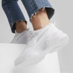 Sneakers Cilia Femme PUMA White Gray Violet Silver -Meilleur Chaussures Magasin sneakers cilia femme puma white gray violet silver 3