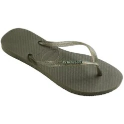 Tong à Enfiler Havaianas Slim Logo Metallic - Femme -Meilleur Chaussures Magasin tong a enfiler havaianas slim logo metallic femme 3