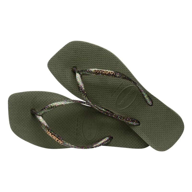 Tong à Enfiler Havaianas Slim Square Logo Metallique - Femme 4 Tong à Enfiler Havaianas Slim Square Logo Metallique - Femme – Image 4