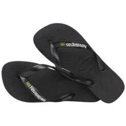 Tong Havaianas H.slim Brasil Logo - Femme -Meilleur Chaussures Magasin tong havaianas hslim brasil logo femme 4