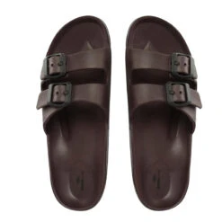 Tongs Unisex Brasileras De Couleur Marron Avec Semelle En Caoutchouc