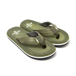 Tongs Vert Militaire Pour Enfants Avec Semelles Antidérapantes