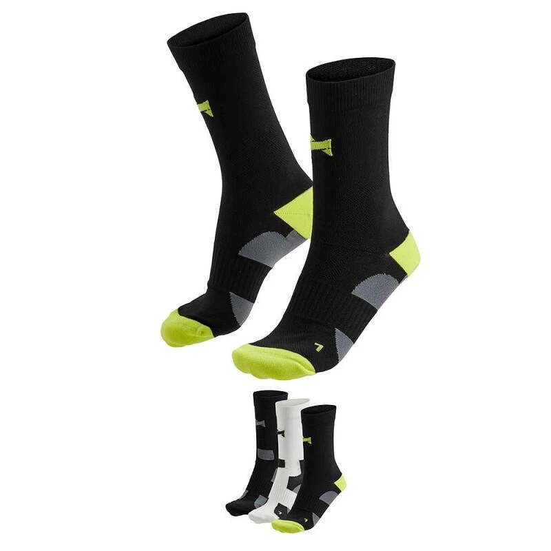 Xtreme Chaussettes De Cyclisme Crew 3 Paires Multicolore Noir 2 Xtreme Chaussettes De Cyclisme Crew 3 Paires Multicolore Noir – Image 2