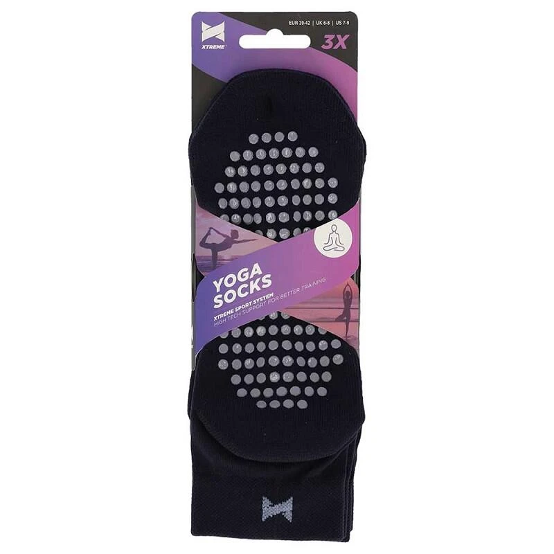 Xtreme Chaussettes De Yoga 6 Paires Marine 5 Xtreme Chaussettes De Yoga 6 Paires Marine – Image 5